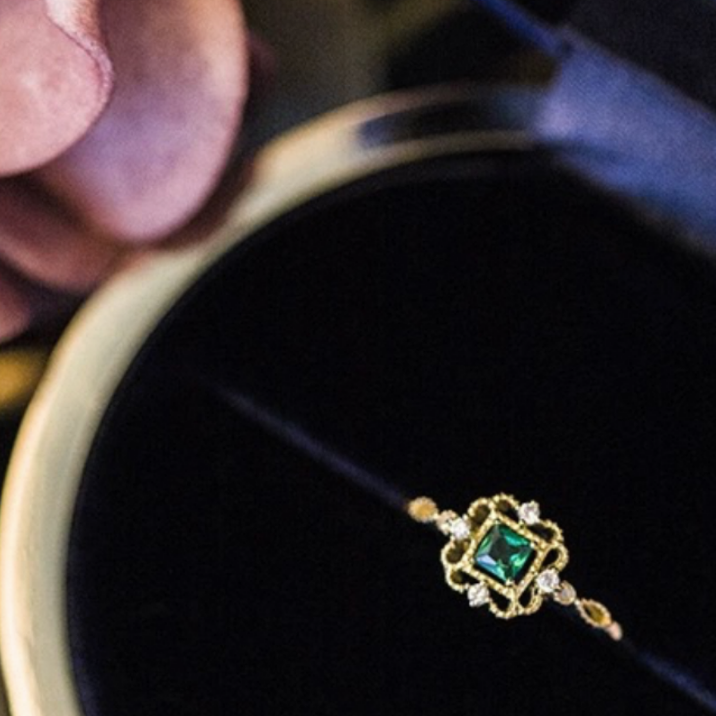 JR 134 Gold-Plated Adjustable Ring