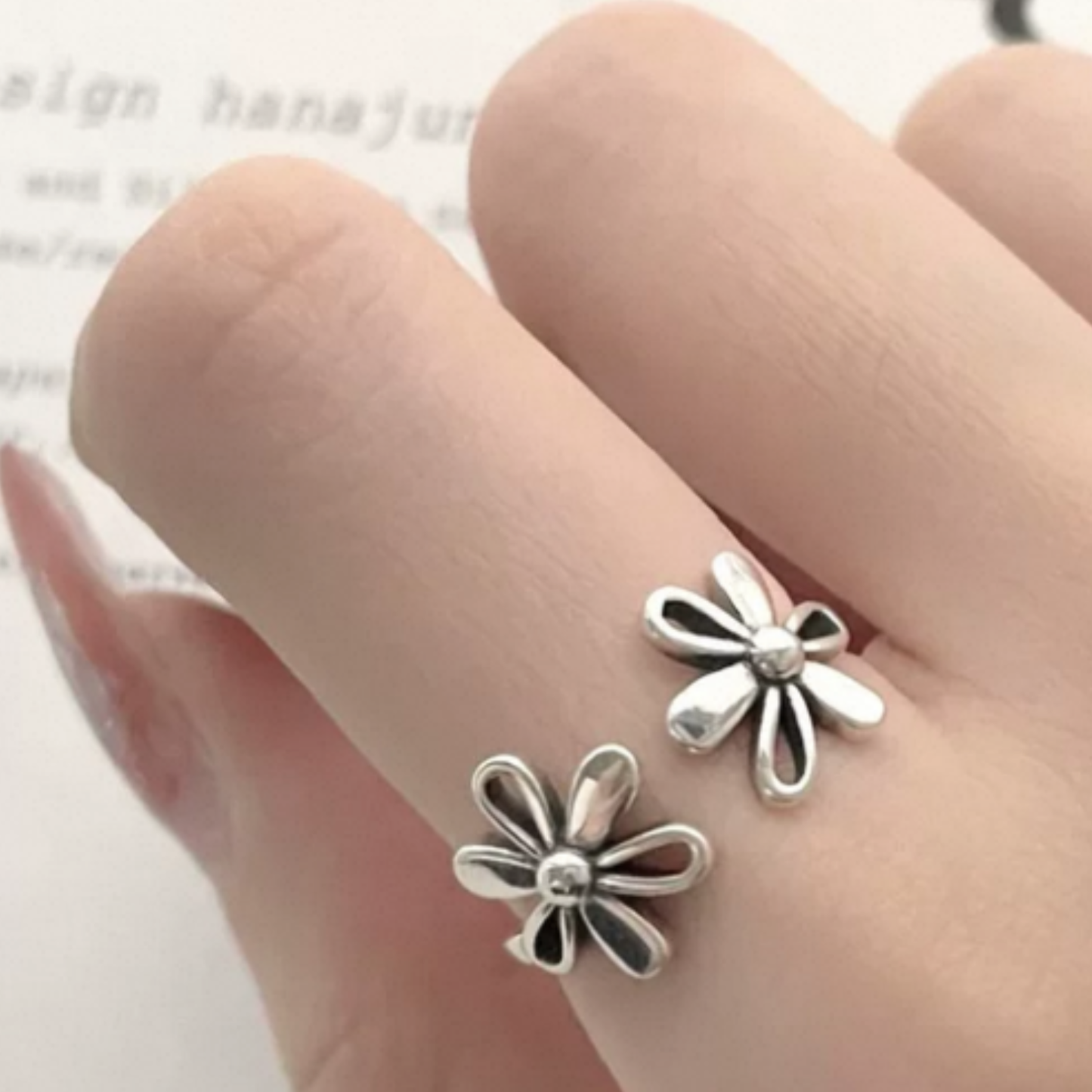 JR297 - 925 Silver Adjustable Ring