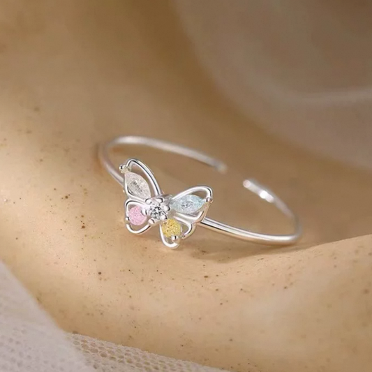 JR282- 925 Silver Adjustable Ring