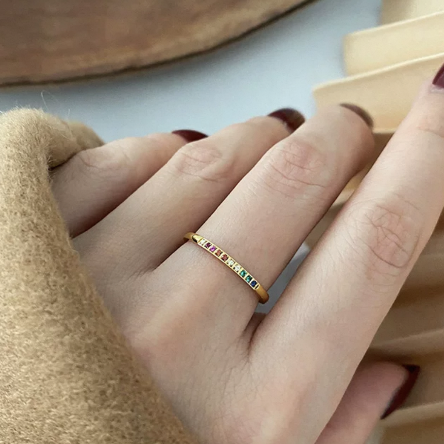 JR231 & JR 232 Gold-Plated Adjustable Ring