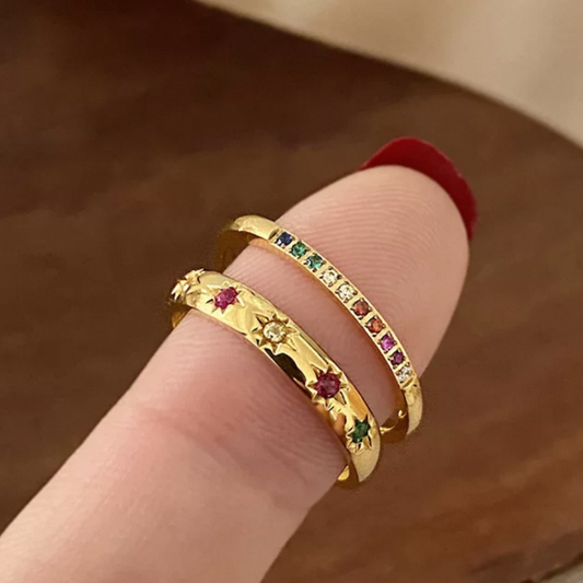 JR231 & JR 232 Gold-Plated Adjustable Ring
