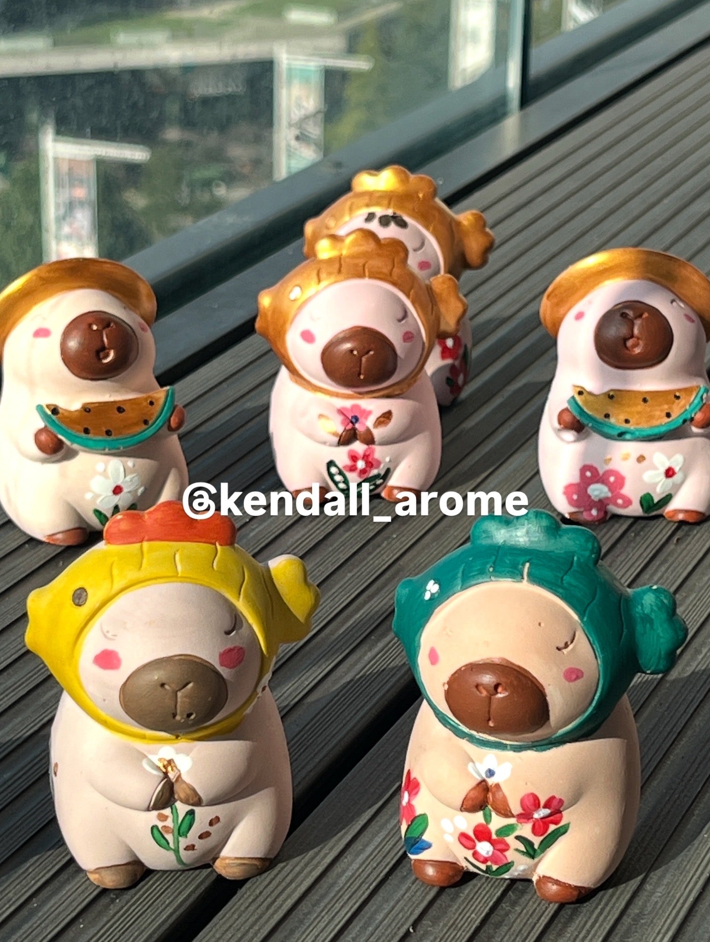 Capybara - Fishy - Gold Painted (Design 2)